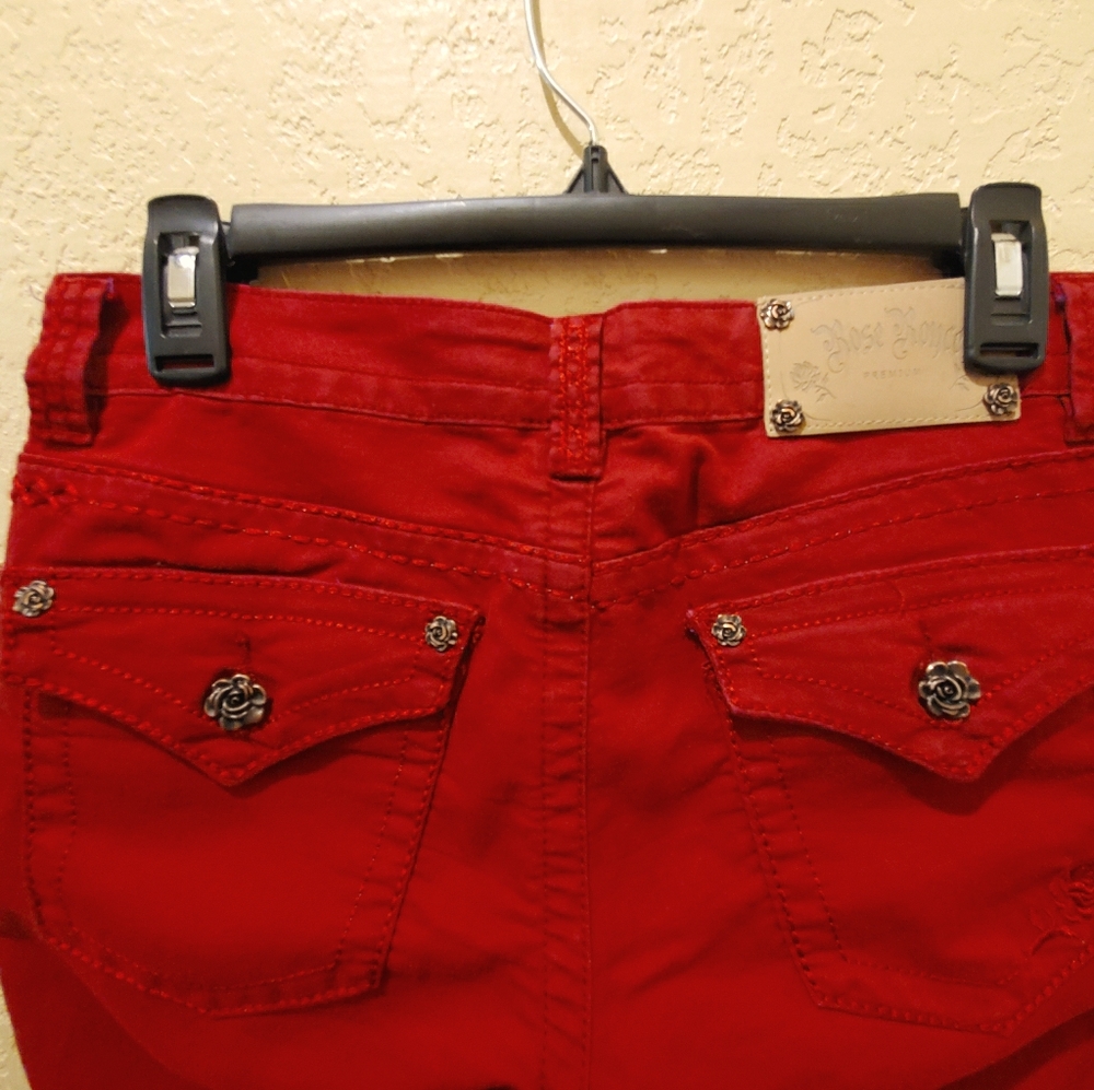 Rose Royce Red Fashion Skinny Jeans